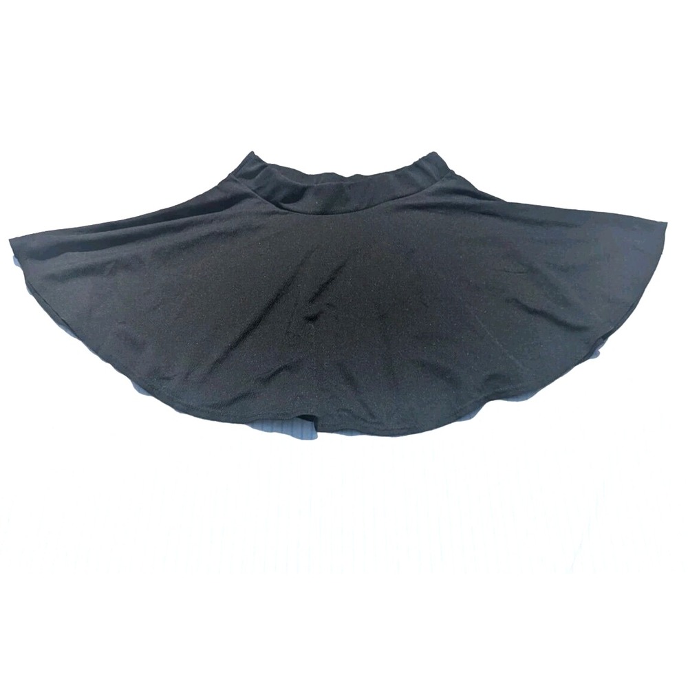 Urban CoCo‎ Women's L Black Stretch Polyester Flare Circle Skirt Elastic Waist